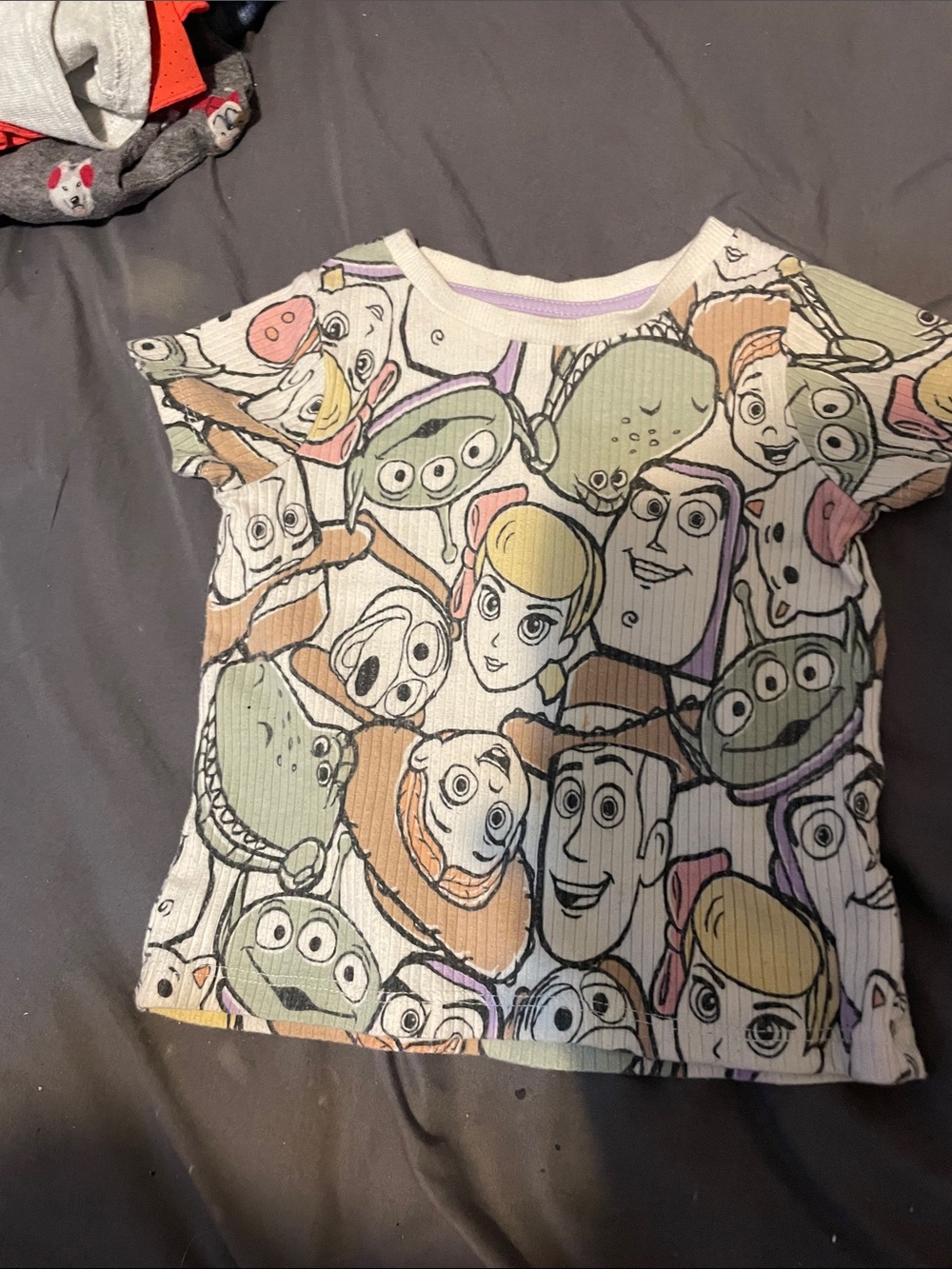 Disney Short Sleeve Tee in Cream with Pastel Accents